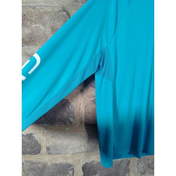 Gillz Tournament Hoodie V2 Top Men's Teal Blue Lightweight Vented Angler Fishing - Picture 5 of 13